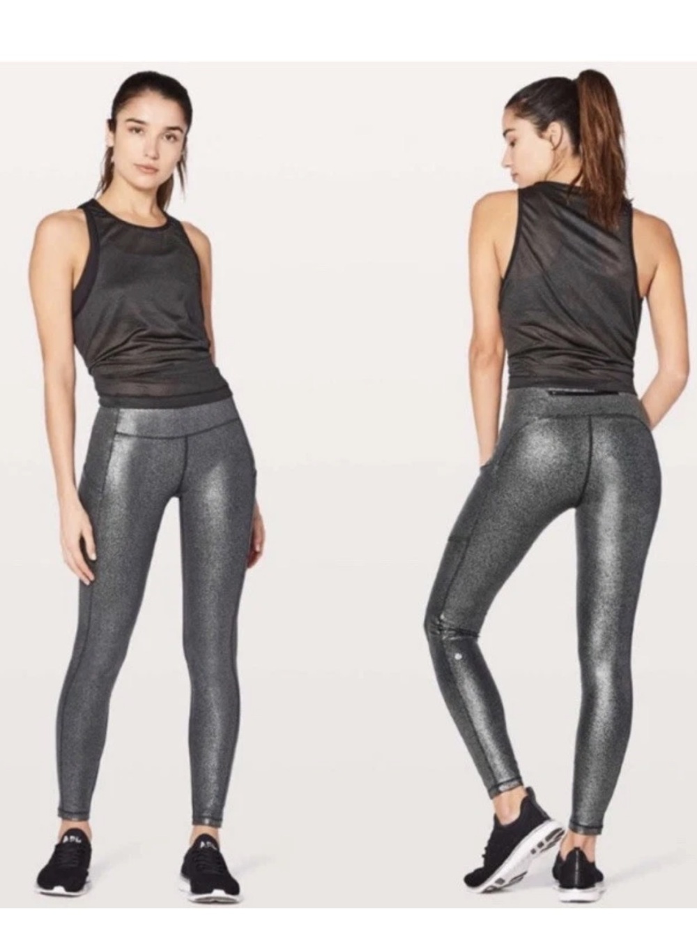 Lululemon Speed Up Tight Full On Luxtreme 28” Luminosity Foil Print Size 6